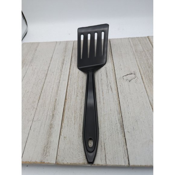 Hutzler Spatula Nylon Slotted Reinforced Turner Flipper No 717 Black LOPOL - Picture 7 of 7